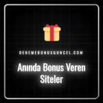 Anında bonus veren siteler listesini inceleyen bir kullanıcı.
